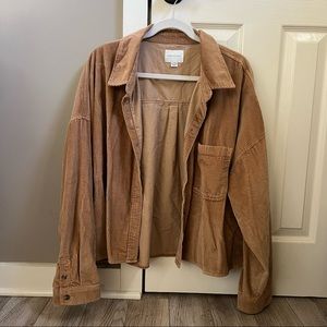 American Eagle cropped shacket